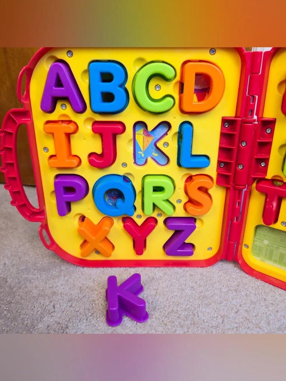 Hasbro Sesame Street Elmo's On The Go Letters Alphabet w/ Carry Case COMPLETE